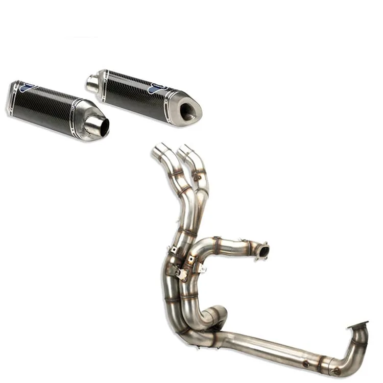 Ducati 848 2008 > 2010 Scarico Completo Termignoni Terminali Carbonio-96117807B--96198609B-25497