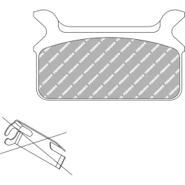 PASTIGLIE FRENO FERODO PLATINUM ROAD FDB485P HARLEY DAVIDSON GLIDE HONDA CB 125