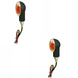 Coppia frecce indicatori di direzione universale alogena mini braccio corto