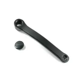 Pedivella sinistra bici acciaio perno quadro tipo ofmega 170 mm nero