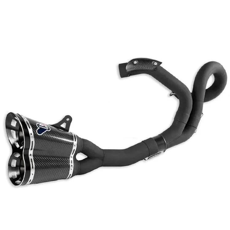 Ducati Diavel 2011 > 2016 Scarico Completo Nero Termignoni Terminale Acciaio Inox Nero-96480641B-25533
