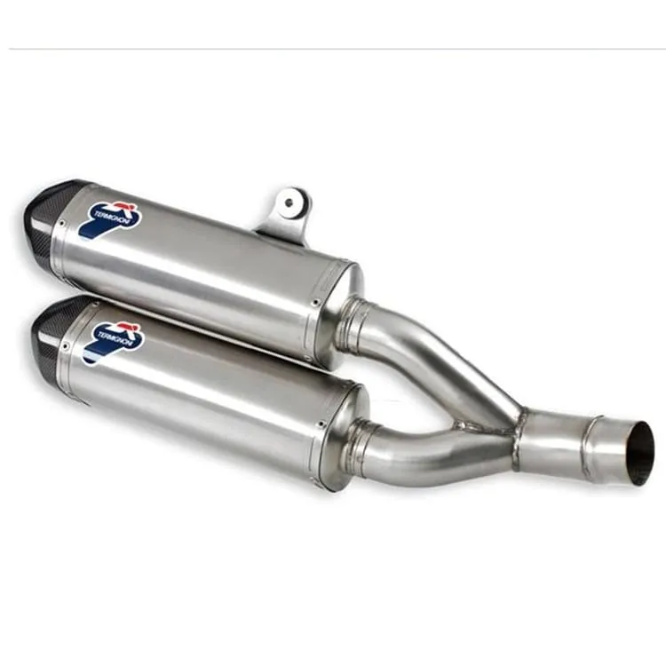 Ducati Monster 1100 Evo 2011 > 2013 Scarichi Termignoni Terminali Acciaio Inox-96450111B-25555