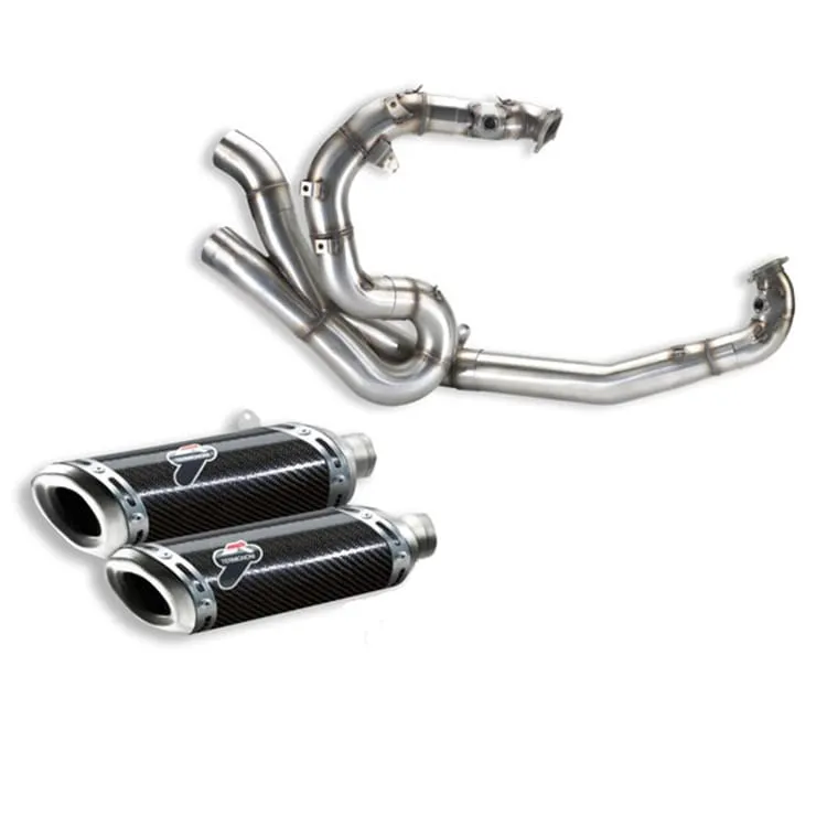 Ducati Street Fighter 1098 2009 > 2013 Scarico Completo Termignoni Terminali Carbonio-96313010B--96454711B-25595