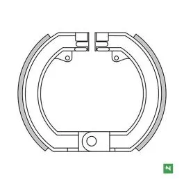 Ganasce freno anteriore NEWFREN GF0024 VESPA 125 GS 160 RALLY 200 SPRINT 150 SS