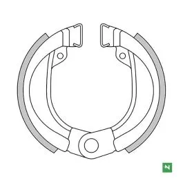 Ganasce freno anteriore GARELLI FORMUNO 50 1987- PEUGEOT FOX 50 NEWFREN GF0245
