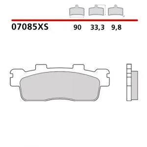 07085XS - Pastiglie Freno Brembo scooter Sinterizzate (1 coppia per 1 disco),