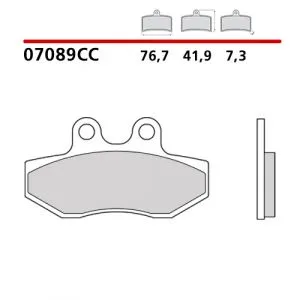 07089CC - Pastiglie Freno Brembo sinterizzate strada (1 coppia per 1 disco) APRILIA RX 50 91-94,