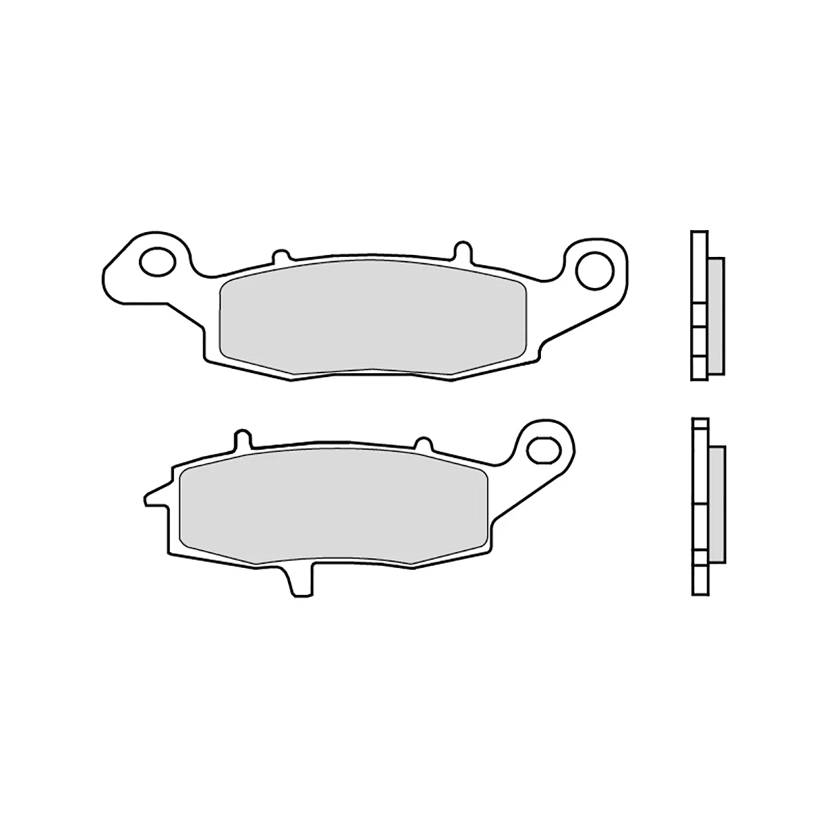 Pastiglie Brembo Freno Anter 07ka18.sa Kawasaki Er-6f Abs Right 650 2016 > 2020-07KA18SA-71166