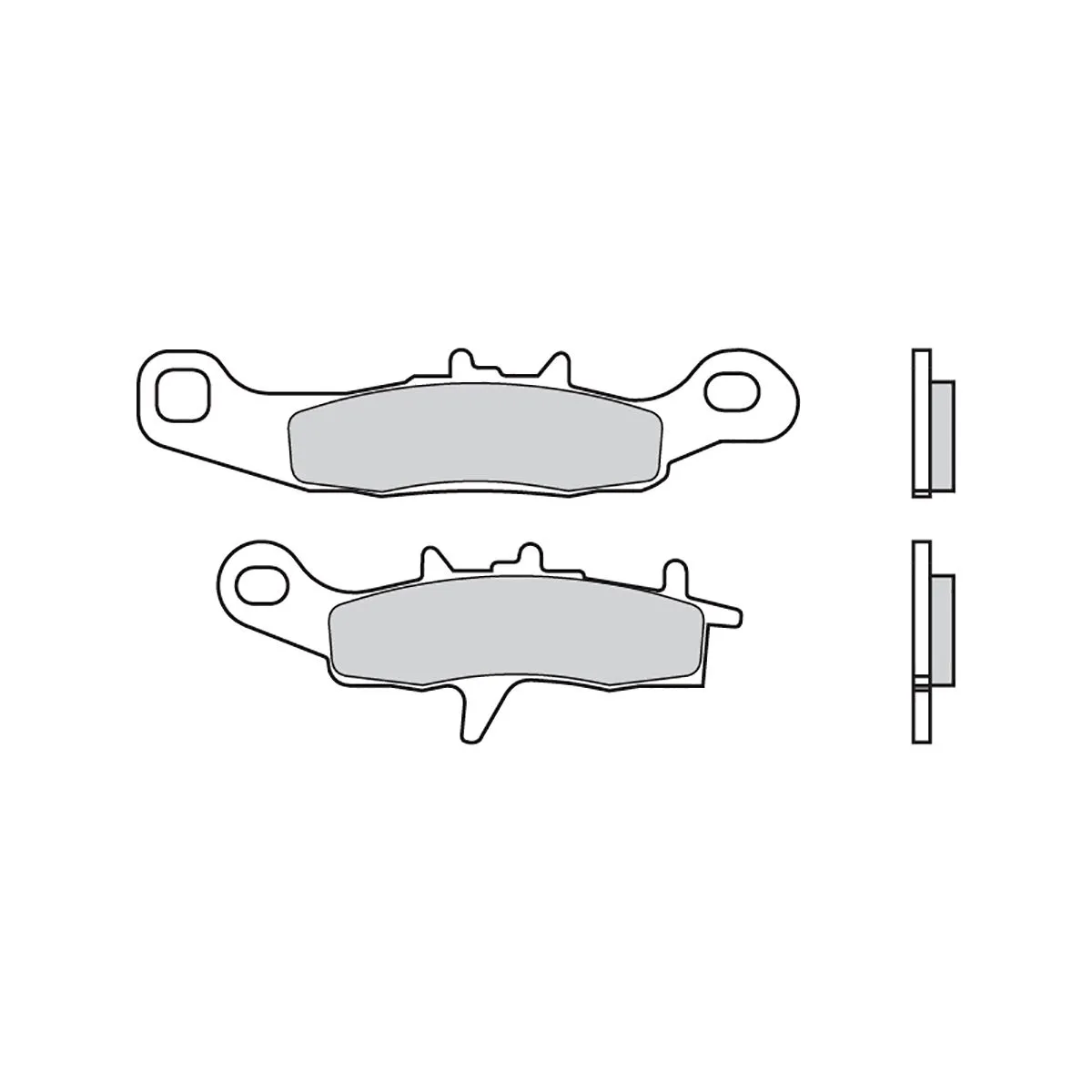 Pastiglie Brembo Ant 07ka22.sd Kawasaki Kx R7, T7, W1, W2, Y1, Y2 80 1997 > 2000-07KA22SD-70309