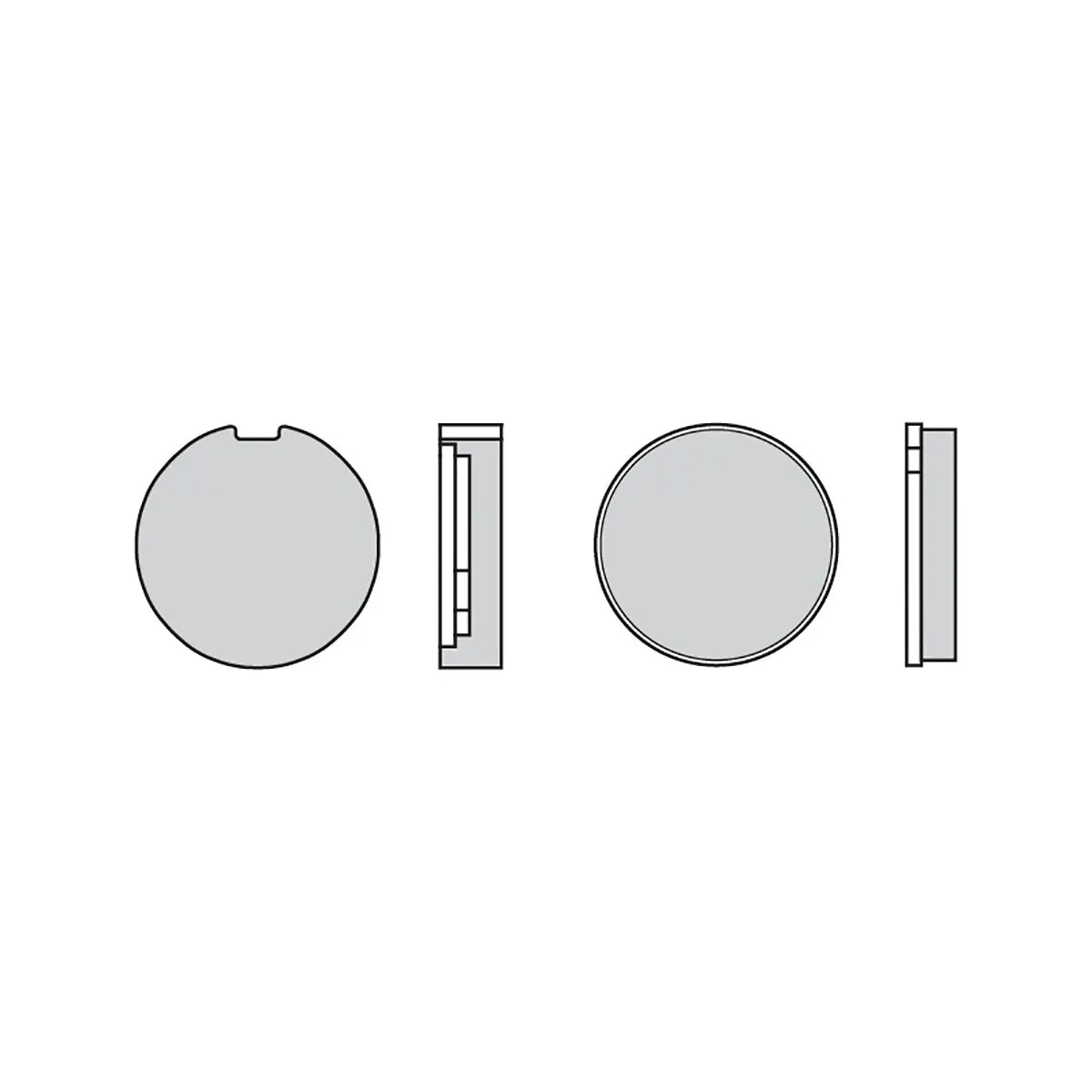 Pastiglie Brembo Freno Anteriori 07ks01.24 Per Kawasaki S3, S3a 400 1974 > 1975-07KS0124-70823