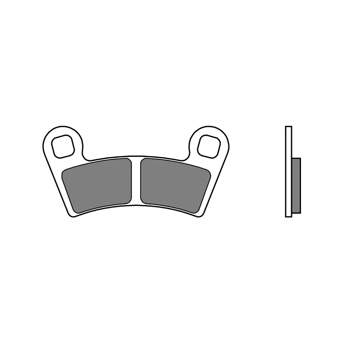 Pastiglie Brembo Freno Anteriori 07po09.sd Per Polaris Outlaw Mxr 450 2009 > 2010-07PO09SD-80188