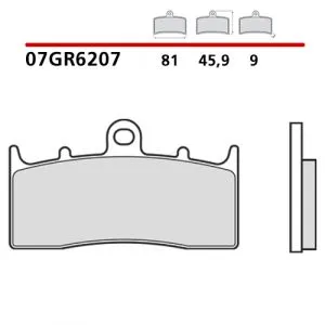 07GR6207 - Pastiglie Freno Brembo Carbon Ceramica (1 coppia per 1 disco),