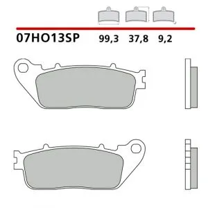 07HO13SP - Pastiglie Freno Brembo sinterizzate strada posteriori (1 coppia per 1 disco)