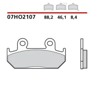 07HO2107 - Pastiglie Freno Brembo carbon ceramica (1 coppia per 1 disco),