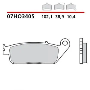 07HO3405 - Pastiglie Freno Brembo carbon ceramica (1 coppia per 1 disco),