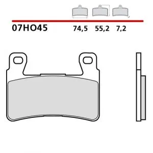 07HO45SC - Pastiglie Freno Brembo sinterizzate racing (1 coppia per 1 disco)