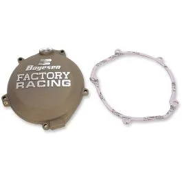 BOYESEN CC-44CM CLUTCH COVER FACTORY RACING ALUMINUM CUSTOM REPLACEMENT POWDER-COATED GRAY
