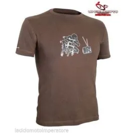 t-shirt tu code piega marrone xxl