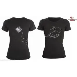t-shirt tu code lady filo nero xs
