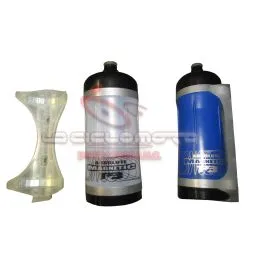 borraccia + portaborraccia magnetico blu