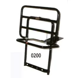 portapacco vespa px posteriore nero