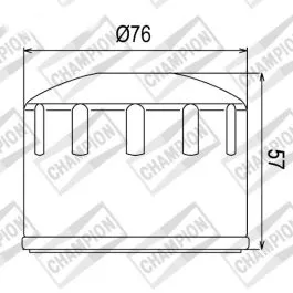 Filtro olio champion COF065 bmw f 800 S-St