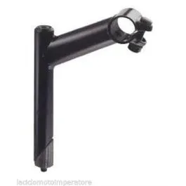 piantone manubrio bici mtb acciaio nero diametro 22.2 x 80mm x25
