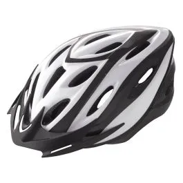 Casco bici adulto bianco nero misura m