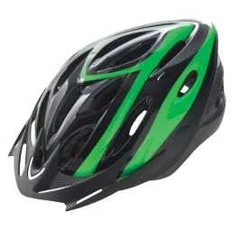 Casco bici adulto nero verde misura l
