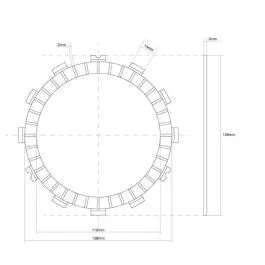 frizione disco giapp. oem22201-ka4-712