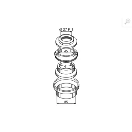 Gruppo ralle serie sterzo PIAGGIO SI ZIP BRAVO FREE BOSS 50 BUZZETTI 6071