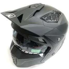 Casco moto scooter Mph Harrier con mentoniera smontabile nero opaco h6ha101
