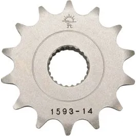 JT SPROCKETS JTF1593.14 FRONT REPLACEMENT SPROCKET 14 TEETH 520 PITCH NATURAL CHROMOLY STEEL ALLOY