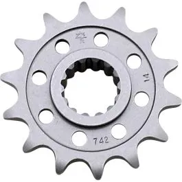 JT SPROCKETS JTF742.14 FRONT REPLACEMENT SPROCKET 14 TEETH 520 PITCH NATURAL CHROMOLY STEEL