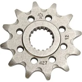 JT SPROCKETS JTF427.12SC FRONT SELF CLEANING SPROCKET 12 TEETH 520 PITCH NATURAL CHROMOLY STEEL ALLOY