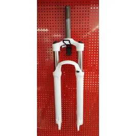 Forcella bici 29" 1-1/8'' l.160 mm disk ammortizzata bloccaggio bianca Suntour