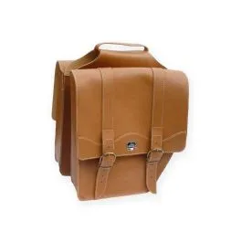 Borse bici posteriori lusso ecopelle marrone