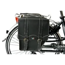 Borse bici posteriori lusso ecopelle Nere