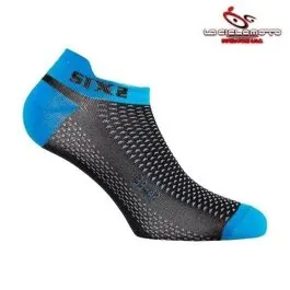 calza calzini fantasmini sixs neri blu taglia 43 46 tecnici sport socks fantasmini
