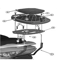 portabauletto xciting 300 ie 500 ie 09>14 sr91m