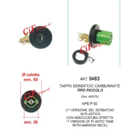 Tappo benzina con chiave CIAO PX GRILLO Ape FL 50 2705865