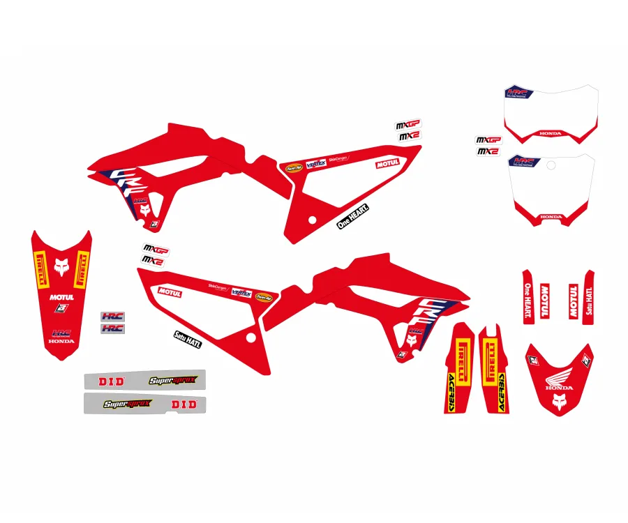 Kit adesivi Replica Team HRC HONDA CRF 250R / 250RX 2022-2024 HONDA CRF 450R / 450RX 2021-2024