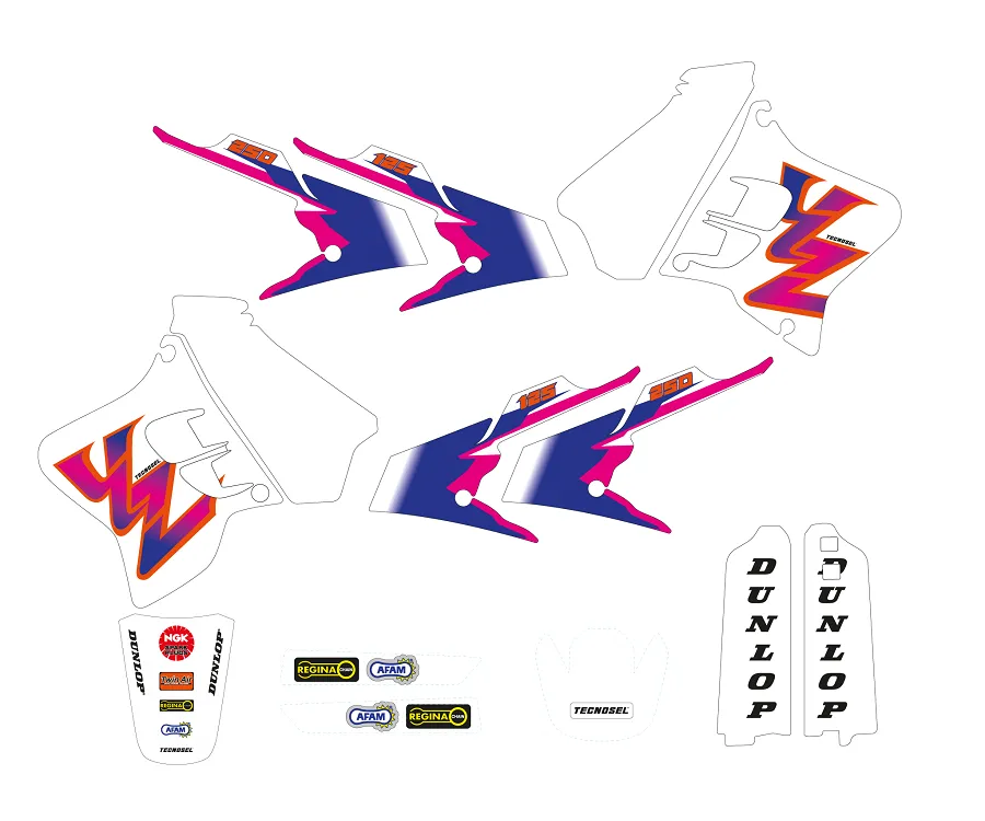 Kit adesivi Replica Team Yamaha 1993 YAMAHA YZ 125 / 250 1993-1995