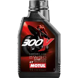 OLIO MOTORE 5W-30 4T 300V SINTETICO MOTUL 104108 ROAD RACING MOTO SCOOTER QUAD