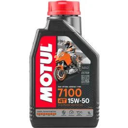 1 litro OLIO MOTORE 15W-50 4T 7100 SINTETICO MOTUL 104298 MOTO SCOOTER QUAD