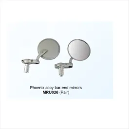 coppia specchi moto cromati universali destro e sinistro attacco al manubrio