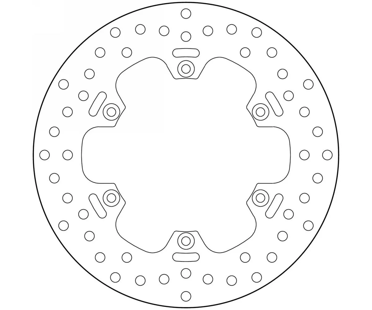 Disco Freno Fisso Brembo Serie Oro Posteriore Per Aprilia Mx 125 2004 > 2007-68B40753-62089
