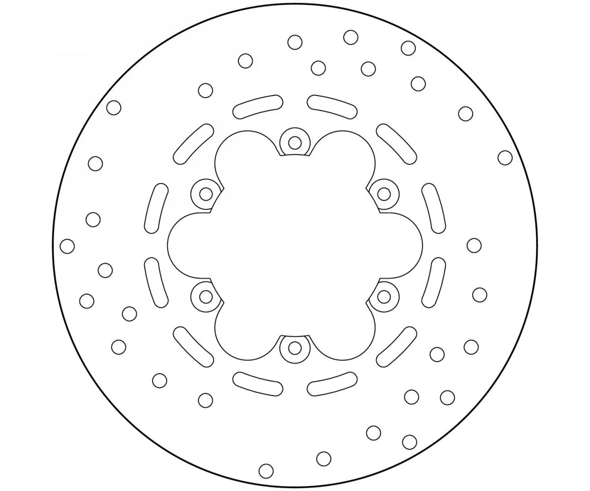 Disco Freno Fisso Brembo Serie Oro Posteriore Per Benelli Velvet 400 2003 > 2006-68B40772-62307