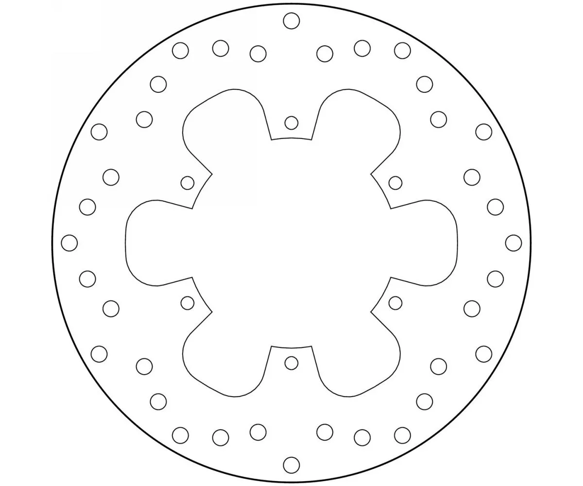 Disco Freno Fisso Brembo Oro Posteriore Bmw G 650 Xchallenge 650 2007 > 2009-68B40774-62772