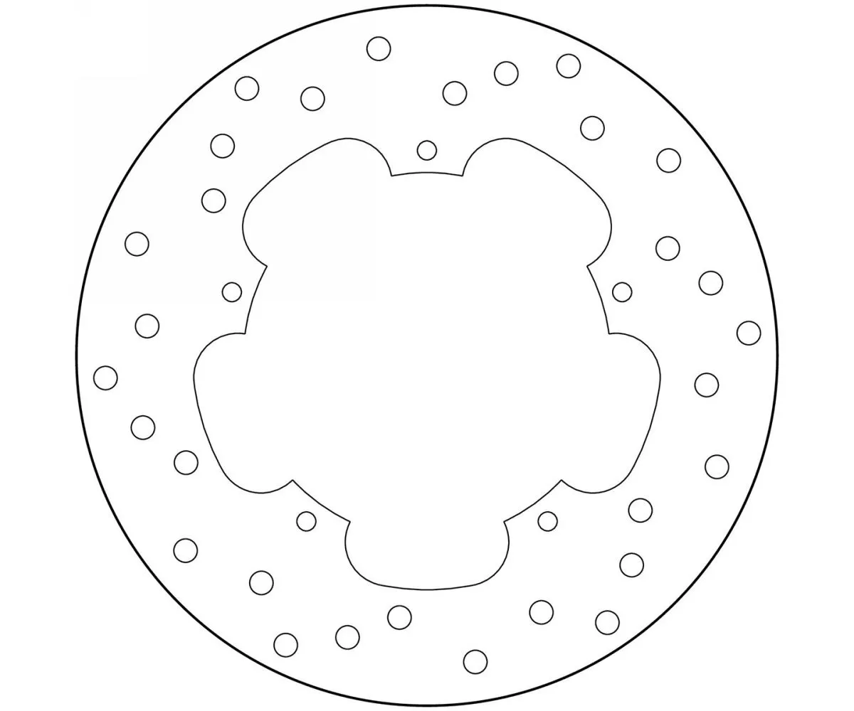 Disco Freno Fisso Brembo Oro Posteriore Aprilia Scarabeo Light 500 2007 > 2010-68B40776-62139